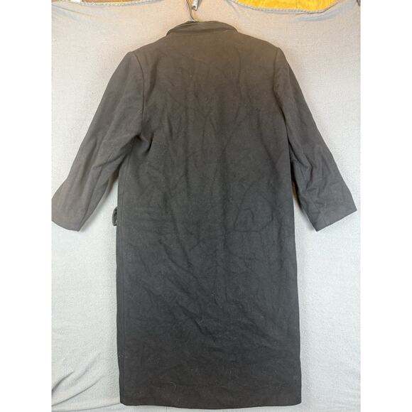 Vintage 80s Ethel Pear for One Up 100% pure wool Double breated long coat Size 6 - Picture 6 of 6